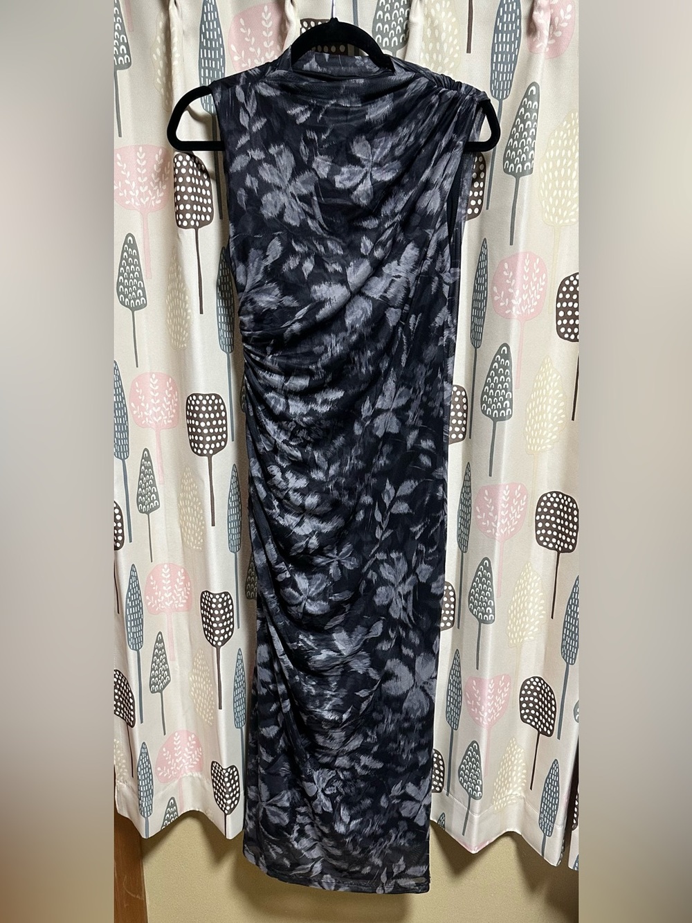 Black and Gray Floral dress and more